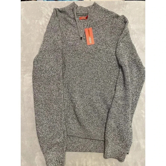 IZOD Classic-Fit Sweater Fleece Quarter-Zip Pullover Size 2xl New Grey - Picture 1 of 6